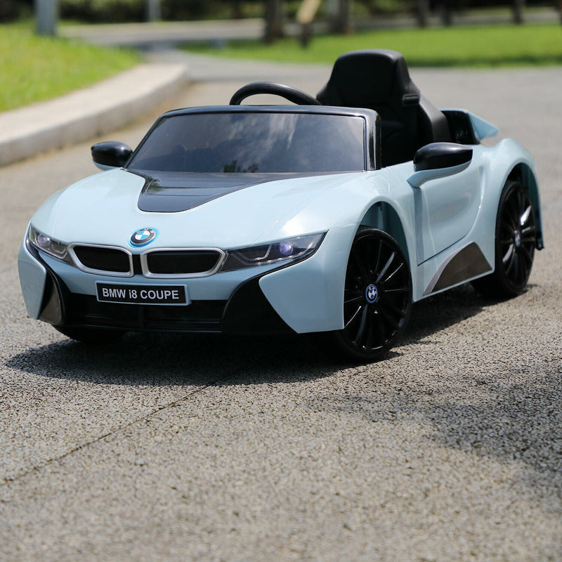 Licensed BMW i8 Style 12V Electric Ride-On Car for Kids with Remote Control, MP3 Player, and LED Lights