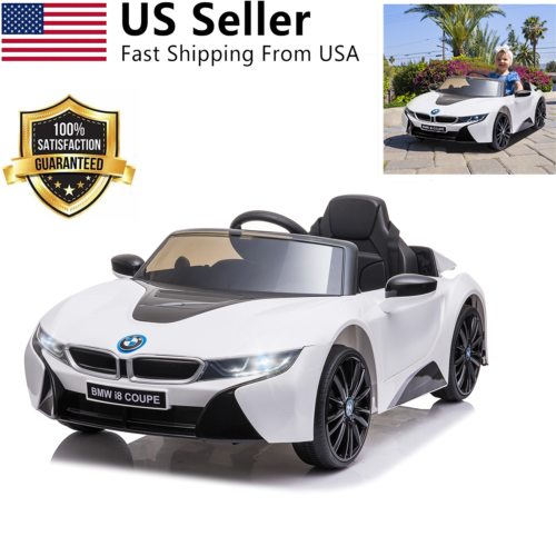 Licensed BMW i8 Style Electric Ride-On Car for Kids with Remote Control and LED MP3 Player