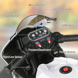 Licensed BMW Multi-Terrain Kids Motorcycle Ride-on Toy - 12V Battery Powered for Toddlers