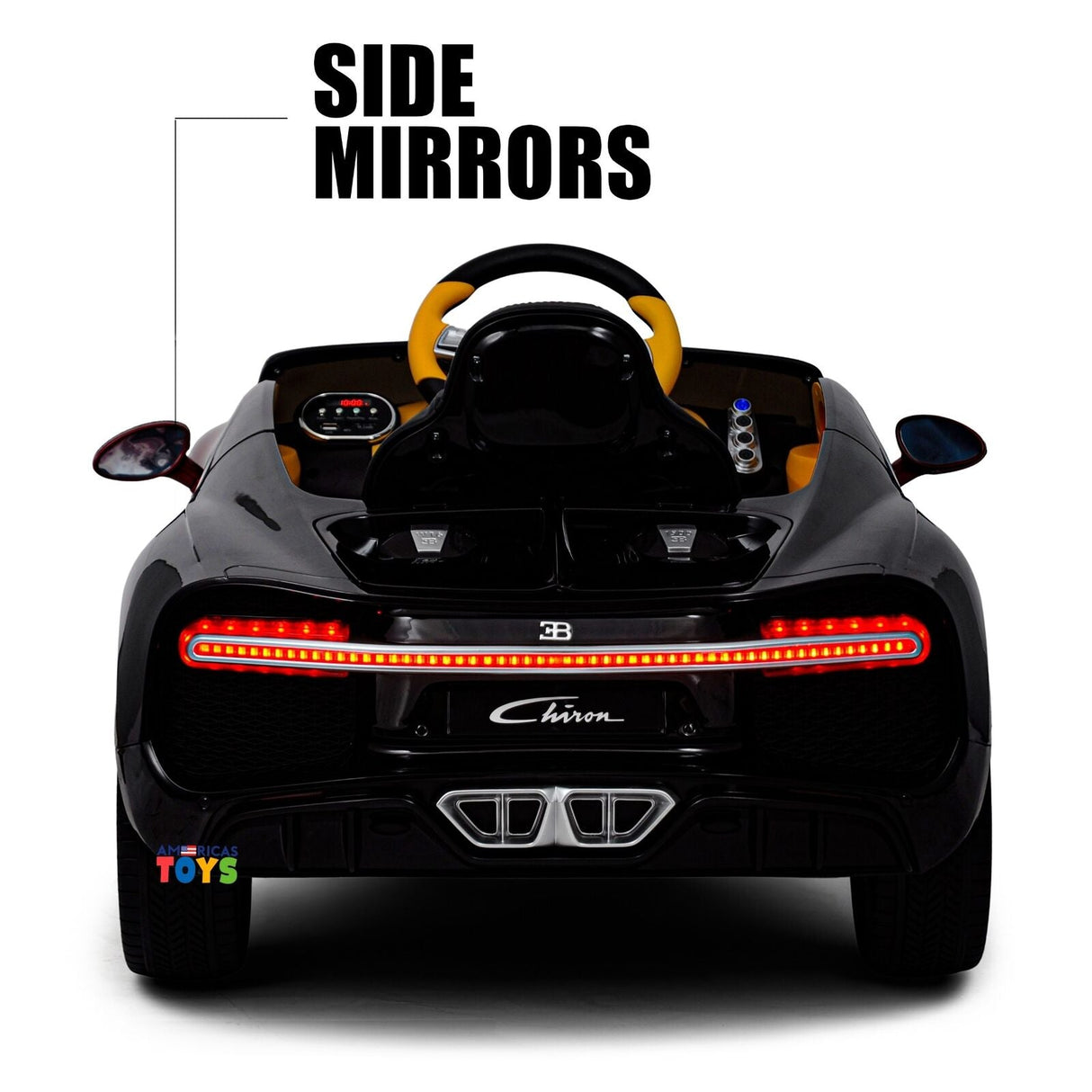 Licensed Bugatti R/C Car with Music, Leather Seat, and Multiple Color Options