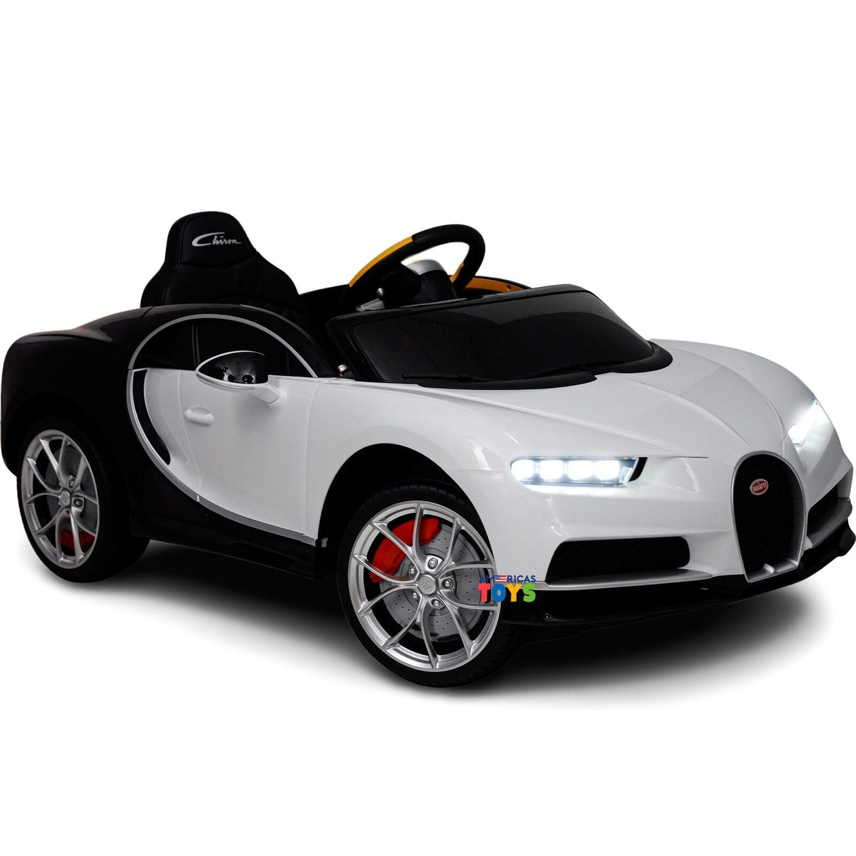 Licensed Bugatti R/C Car with Music, Leather Seat, and Multiple Color Options