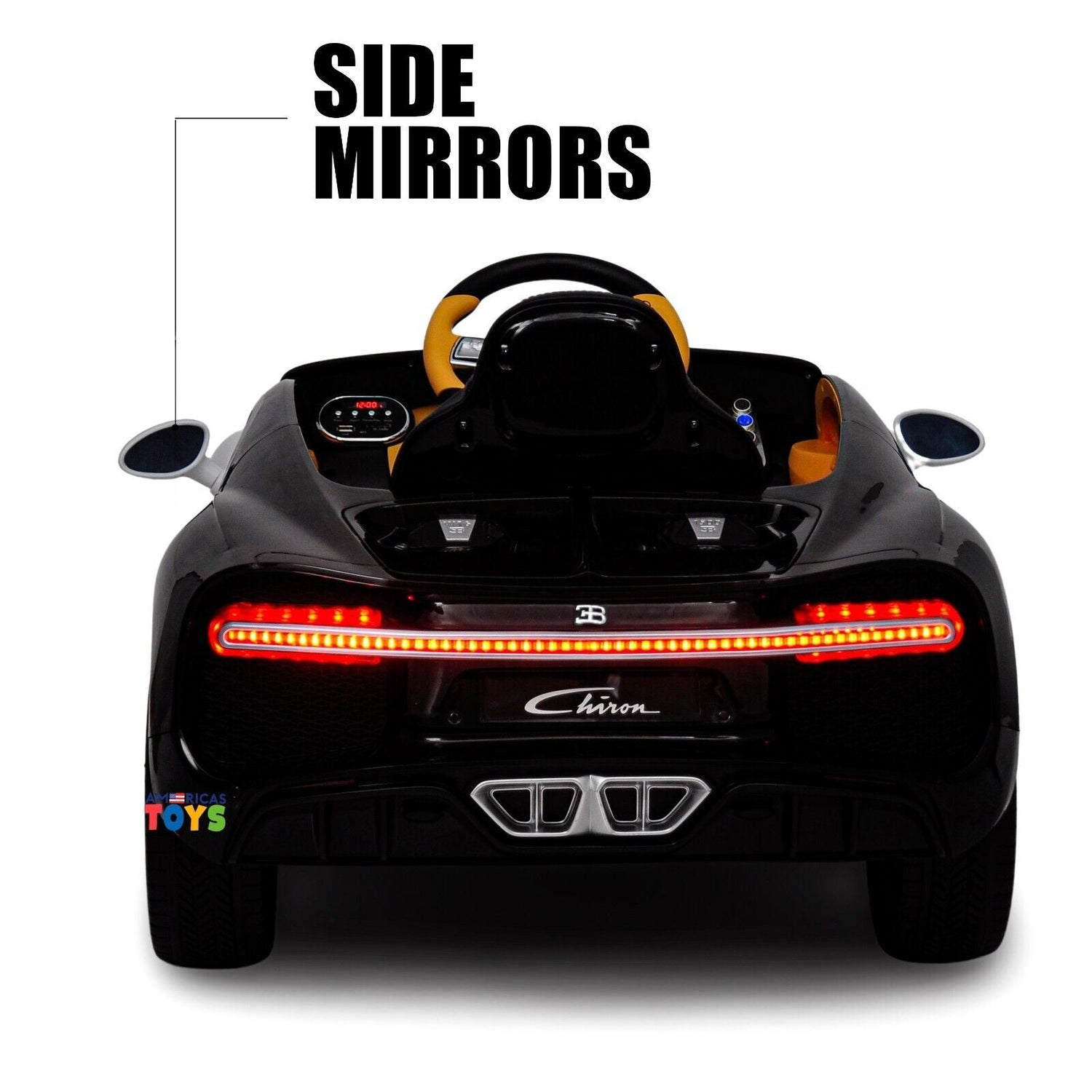 Licensed Bugatti R/C Car with Music, Leather Seat, and Multiple Color Options