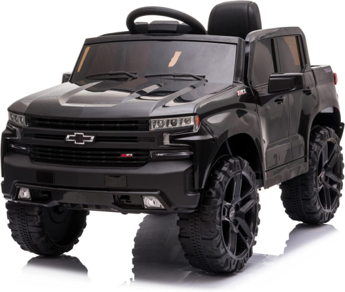Licensed Chevrolet Silverado Trail Boss LT Kids Ride-On Truck - 12V Battery Powered