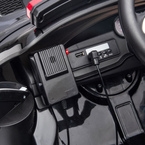 Licensed Dodge Charger Police Sports Car for Kids with LED Lights, USB and MP3 Capabilities - 12V