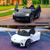Licensed Electric Ride-On Toy Car for Kids with Remote Control and LED Headlights