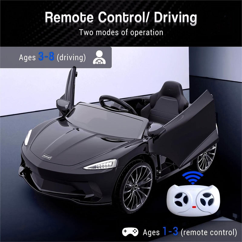 Licensed Electric Ride-On Toy Car for Kids with Remote Control and LED Headlights