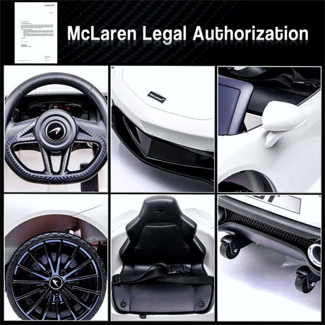 Licensed Electric Ride-On Toy Car for Kids with Remote Control and LED Headlights