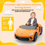 Licensed Electric Ride-On Toy Car for Kids with Remote Control and LED Headlights