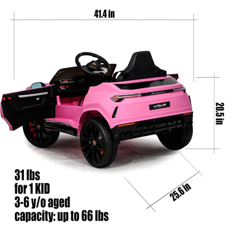 Licensed Lamborghini 12V Electric Ride-On Car for Kids with R/C and MP3 - Available in Multiple Colors