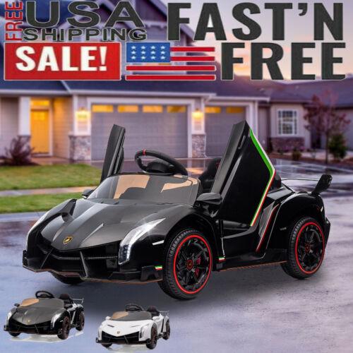 Licensed Lamborghini 12V Electric Ride-On Car for Kids with Remote Control