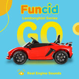 Licensed Lamborghini 12V Ride-On Car with Parental Remote Control and 3 Adjustable Speeds