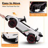 Licensed Lamborghini 2-Seater Electric Ride On Car for Kids with Remote Control - 12V US Version