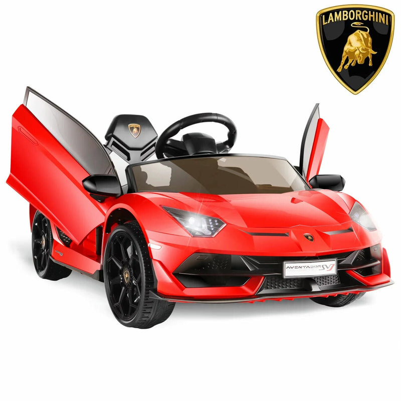 Licensed Lamborghini Aventador 12V Battery Powered Ride-On Car for Kids - Perfect Gift!