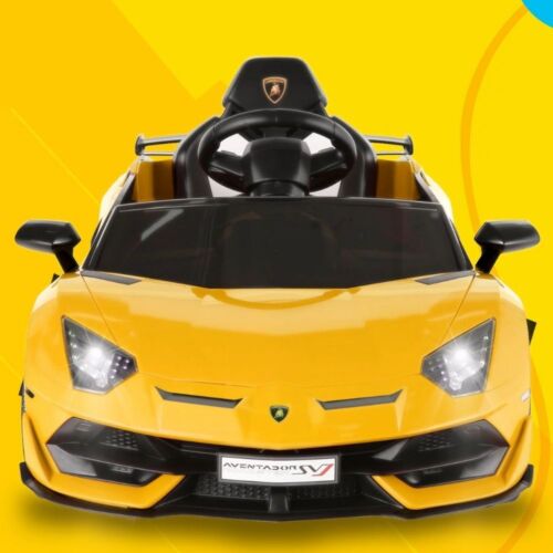 Licensed Lamborghini Aventador 12V Ride-On Car with 7Ah Battery and 3 Speed Options for Kids