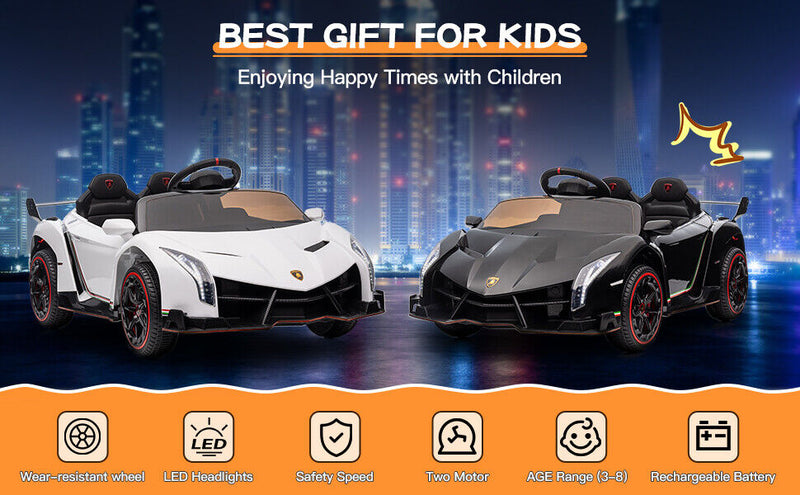 Licensed Lamborghini Electric Car for Kids with Remote Control - Perfect Gift for Young Drivers!