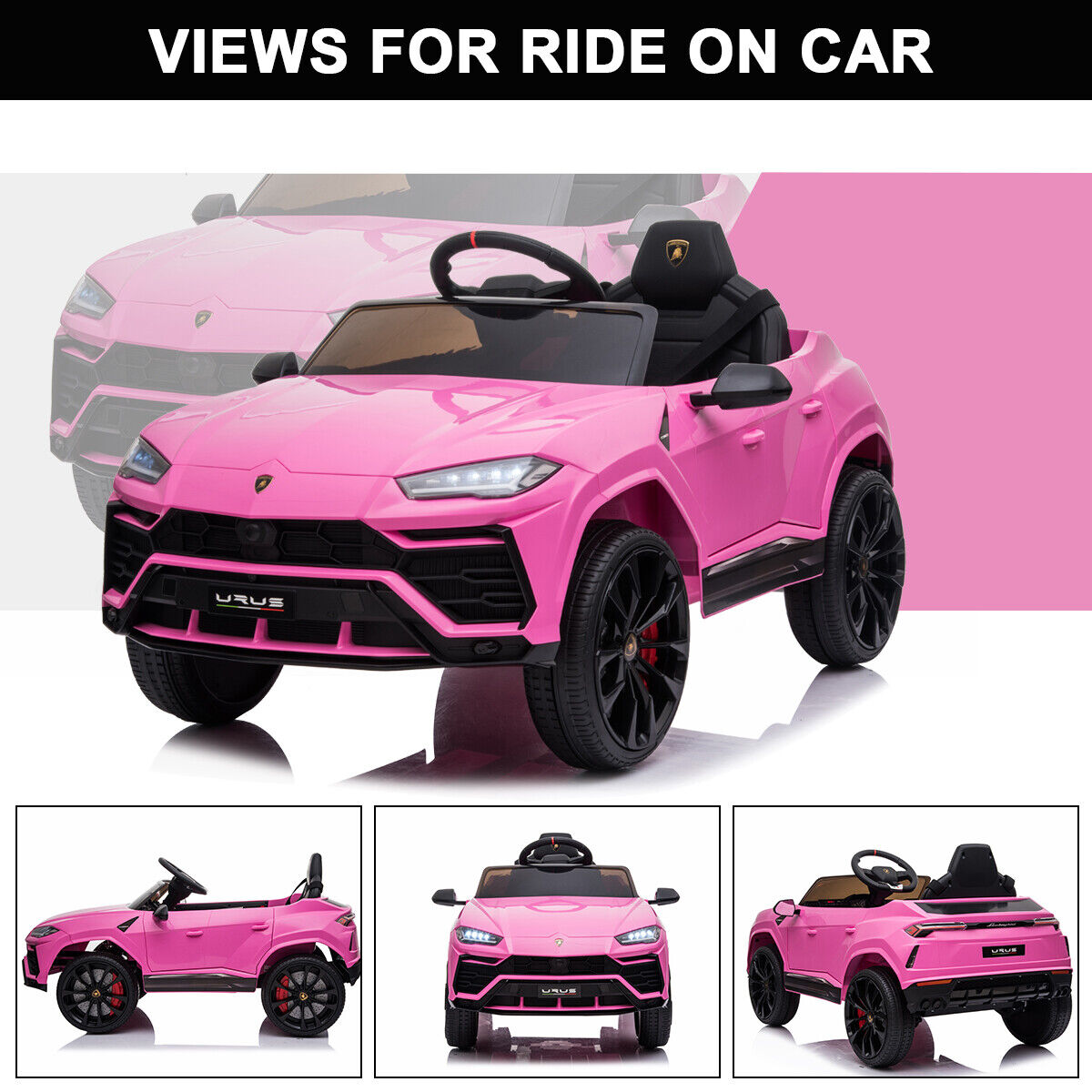 Licensed Lamborghini Electric Car for Kids with Remote Control and 4 Wheels
