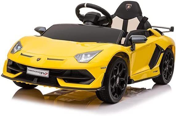 Licensed Lamborghini Kids Electric Ride On Car with Hydraulic Door - 12V Toy for Kids