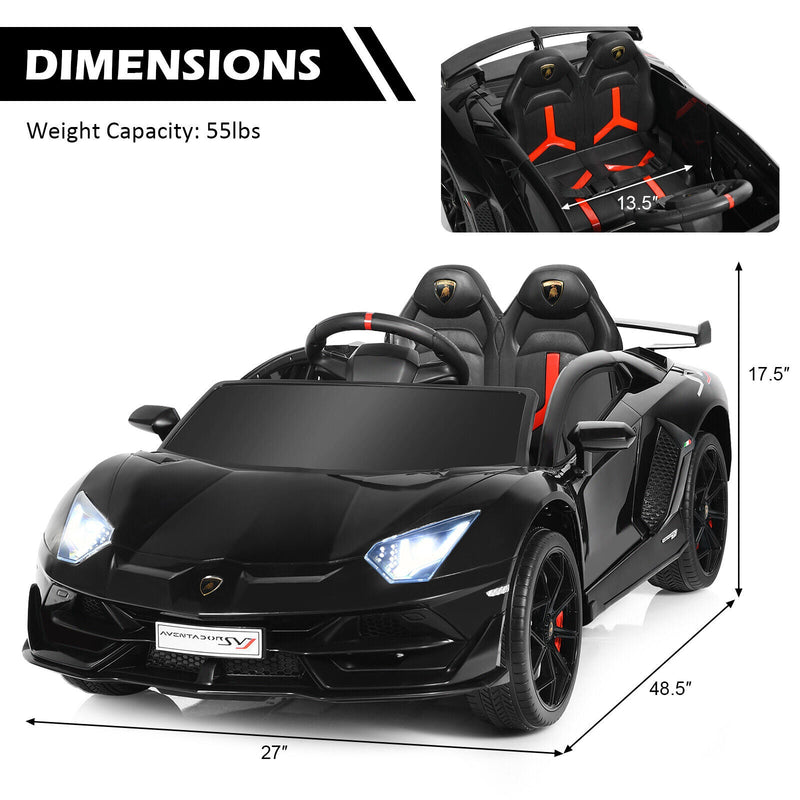 Licensed Lamborghini Kids Electric Ride On Car with LED Lights - The Ultimate Toy for Young Car Enthusiasts
