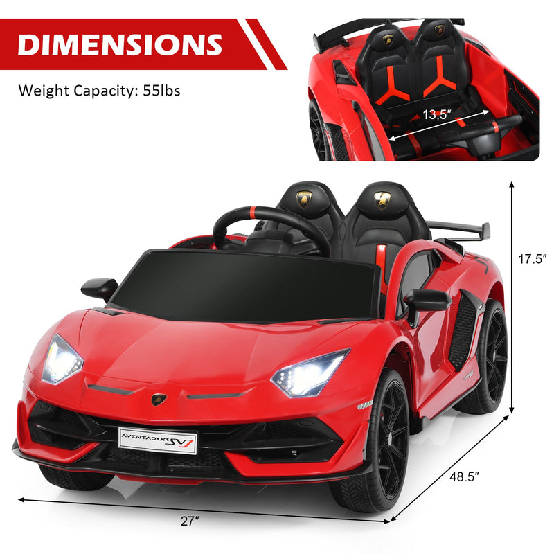 Licensed Lamborghini Kids Electric Ride On Car with LED Lights - The Ultimate Toy for Young Car Enthusiasts