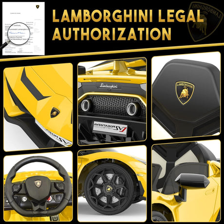 Licensed Lamborghini McLaren 12V Electric Ride-On Car for Kids with Remote Control