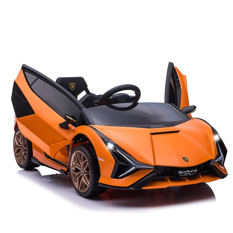 Licensed Lamborghini Sian 12V Kids Ride On Car with Remote Control - Battery Powered Toy for Endless Fun!