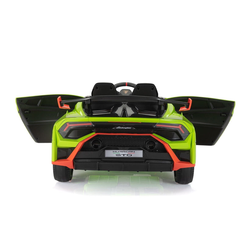 Licensed Lamborghini STO Ride On Car for Kids - 12V Battery Powered, Green