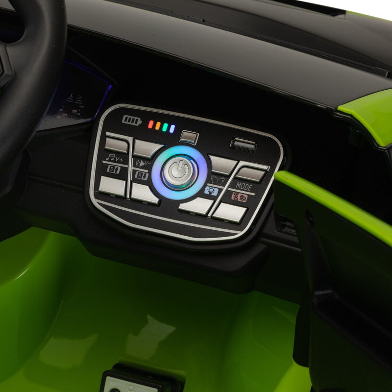 Licensed Lamborghini STO Ride On Car for Kids with RC and Music - 12V Electric Vehicle