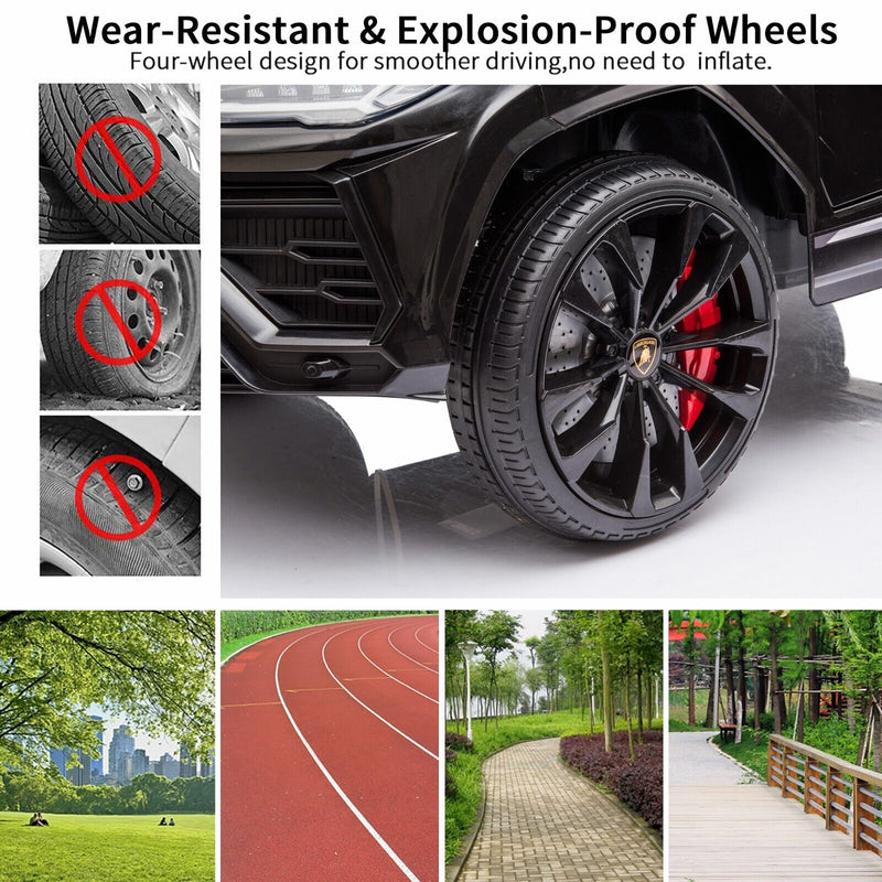 Licensed Lamborghini Urus SUV Ride-On Car for Kids with Remote Control and MP3 Player - 12V