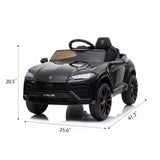 Licensed Lamborghini Urus SUV Ride-On Car for Kids with Remote Control and MP3 Player - 12V