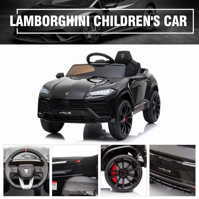 Licensed Lamborghini Urus SUV Ride-On Car for Kids with Remote Control and MP3 Player - 12V