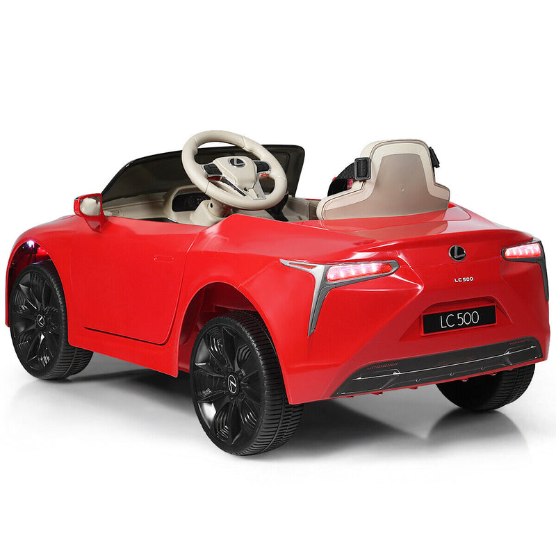 Licensed Lexus LC500 Electric Ride-On Car for Kids with Remote Control - Red