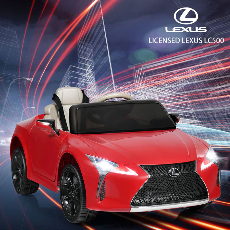 Licensed Lexus LC500 Kids Ride On Car with MP3 and Remote Control - Red (12V)