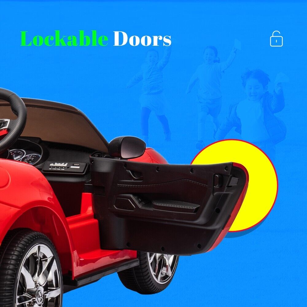 Licensed Mazda 12V Ride-On Car for Kids with Remote Control and LED Lights