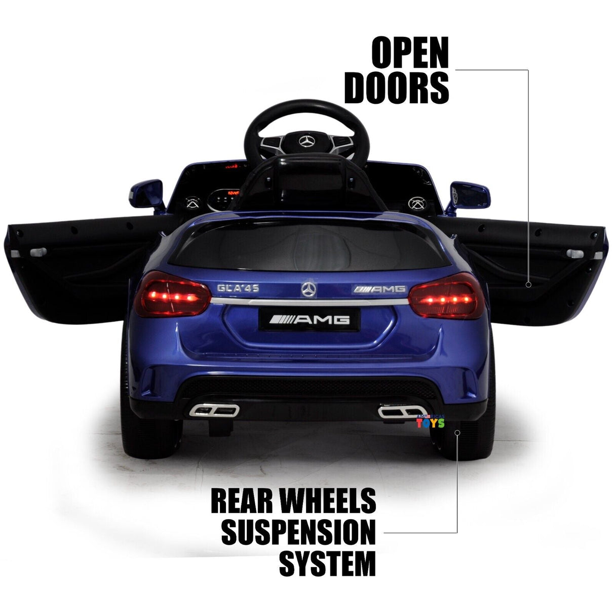 Licensed Mercedes-Benz 12V Kids Ride On Car with R/C and MP3 Music - Available in Multiple Colors