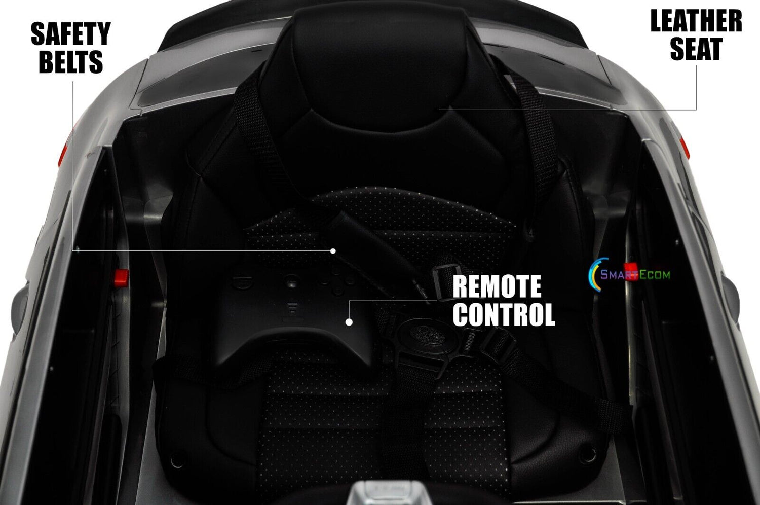 Licensed Mercedes-Benz 12V One Seater Car with R/C and MP3 - Available in Multiple Colors