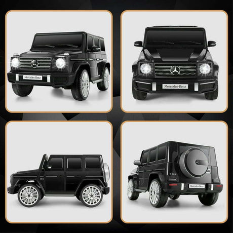 Licensed Mercedes-Benz 12V Ride On Car for Kids with Remote Control and LED Lights - 3 Speed Options