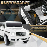 Licensed Mercedes-Benz 12V Ride On Car for Kids with Remote Control and LED Lights - 3 Speed Options