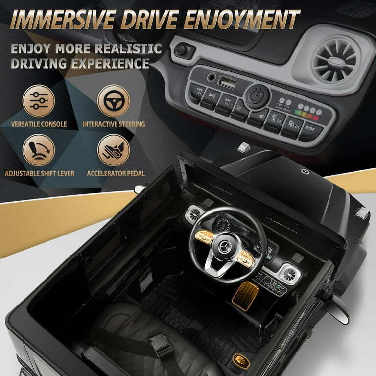 Licensed Mercedes-Benz Ride On Car for Kids with Remote Control - 4 Wheels SUV Toy Truck (12V)