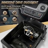 Licensed Mercedes-Benz 4-Wheel Ride-On Car for Kids with Remote Control and LED Lights