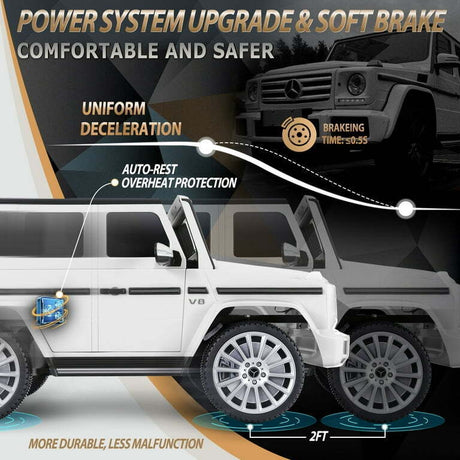 Licensed Mercedes-Benz 4-Wheel Ride-On Car for Kids with Remote Control and LED Lights