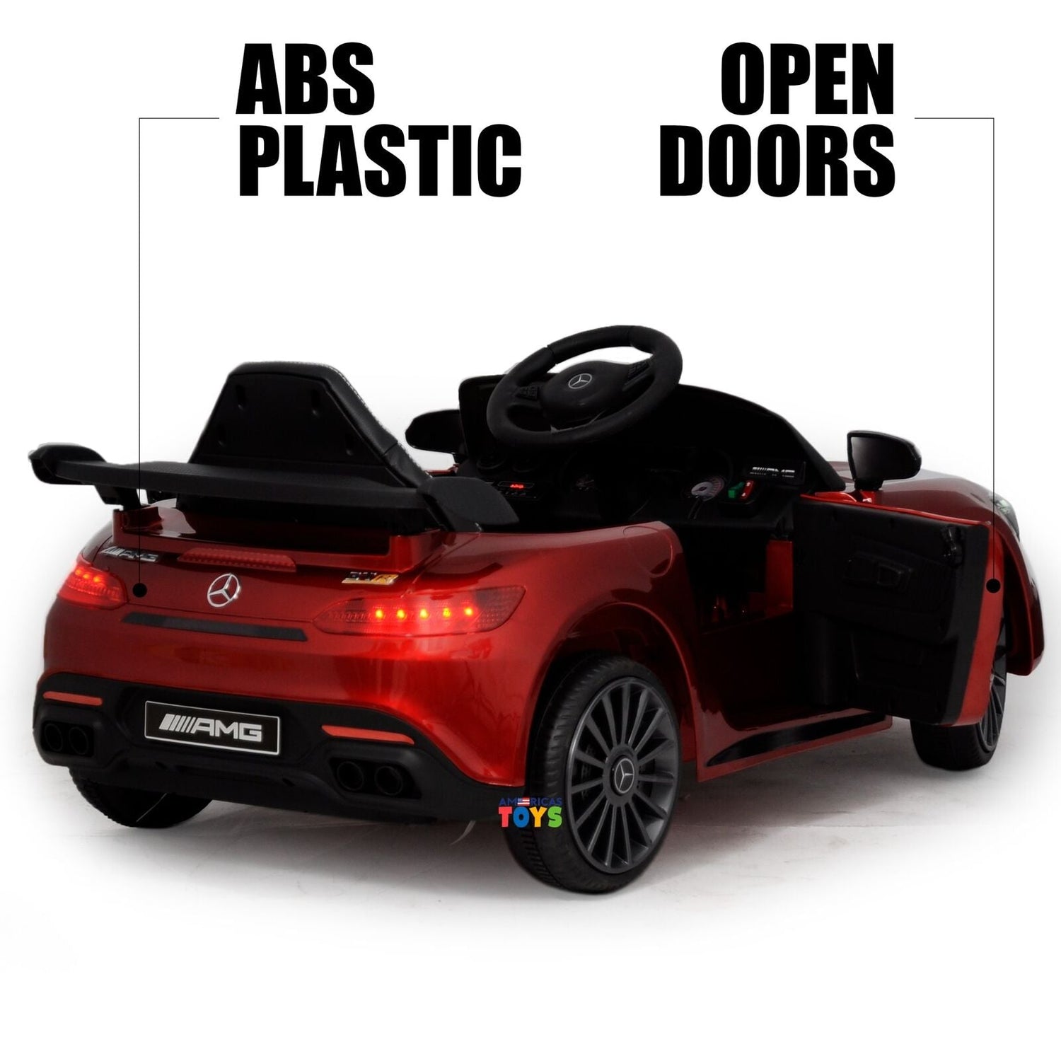 Licensed Mercedes-Benz 12V Ride-On Car with RC Control, MP3 Player, and Multiple Color Options for Kids