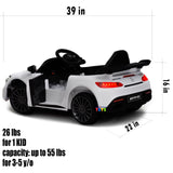 Licensed Mercedes-Benz 12V Ride-On Car with RC Control, MP3 Player, and Multiple Color Options for Kids