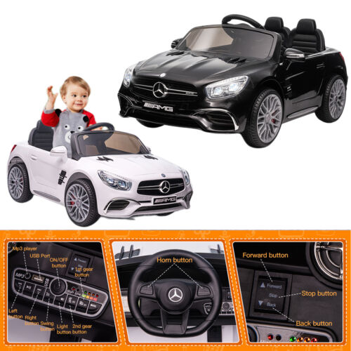 Licensed Mercedes Benz AMG SL65 Electric Ride-On Car for Kids with Remote Control - 12V