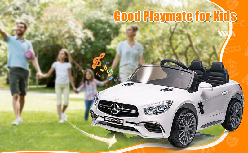 Licensed Mercedes Benz AMG SL65 Electric Ride-On Car for Kids with Remote Control - 12V USA Edition