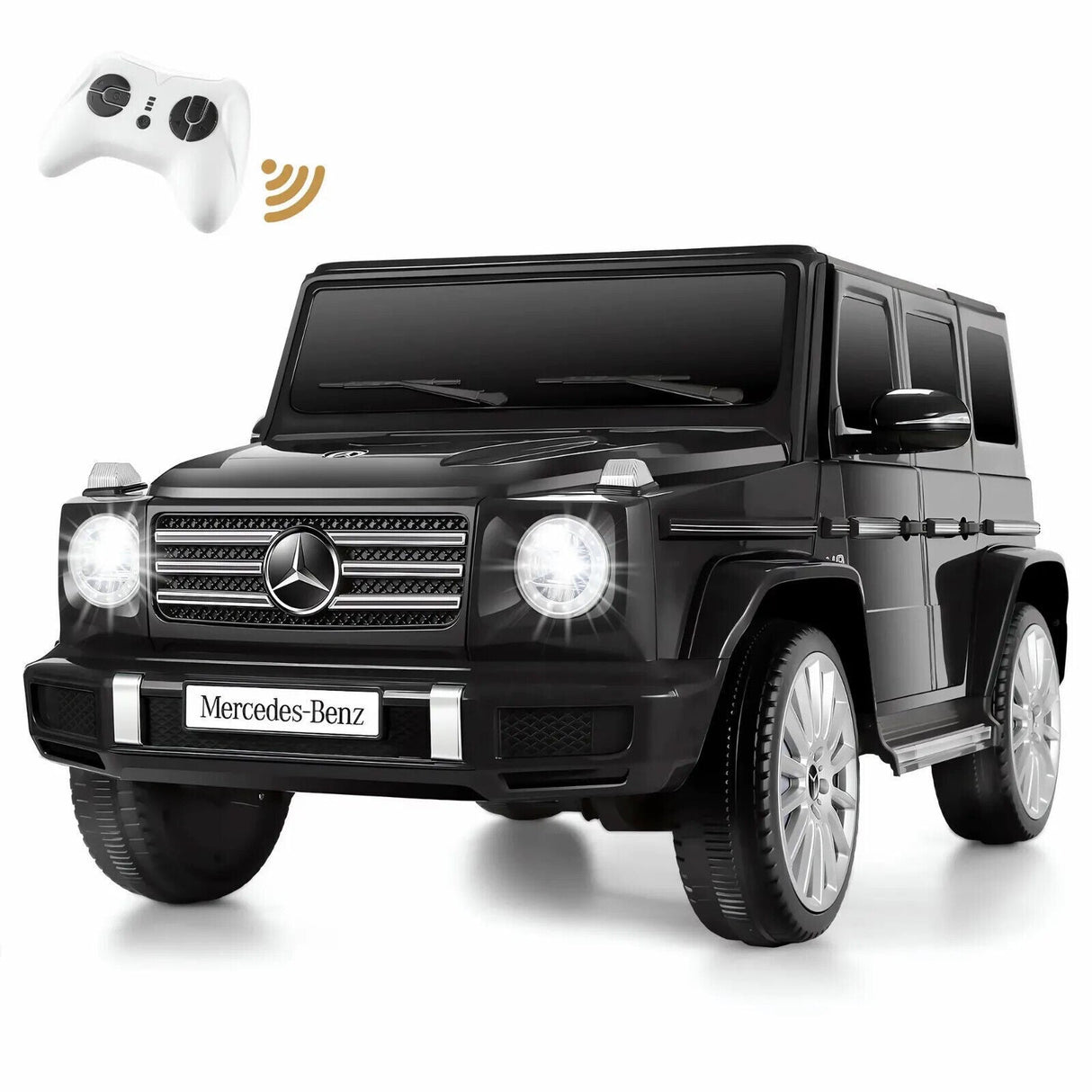 Licensed Mercedes-Benz G500 12V Ride-On Car with Remote Control and AUX/USB Connectivity for Kids