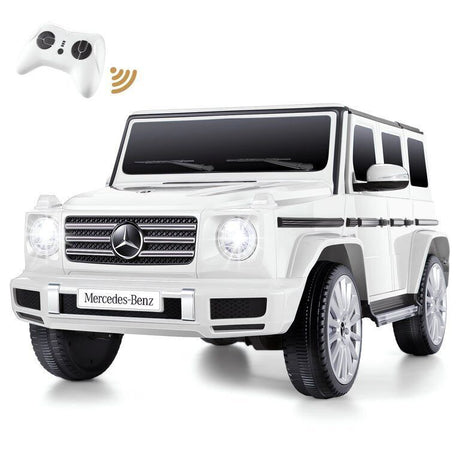 Licensed Mercedes-Benz G500 12V Ride-On Car with Remote Control and AUX/USB Connectivity for Kids