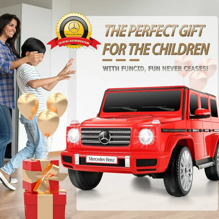 Licensed Mercedes-Benz G500 4WD Battery Powered Ride-On Car for Kids (12V)
