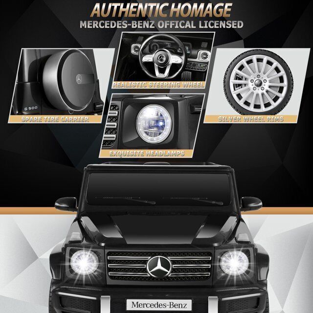 Licensed Mercedes-Benz G500 4WD Kids Ride-On Car with Remote Control & USB