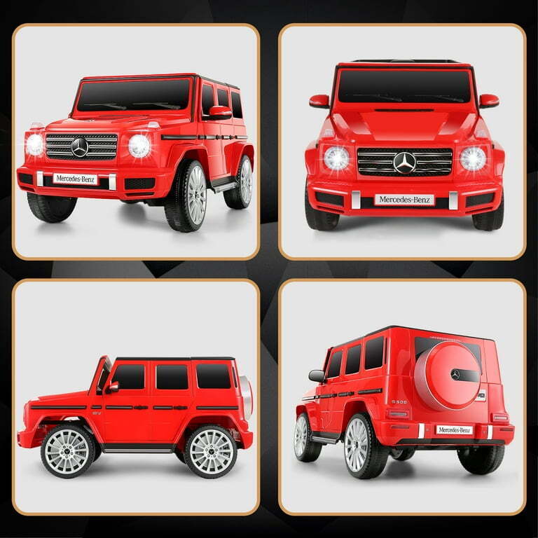 Licensed Mercedes-Benz G500 4WD Kids Ride-On SUV with Remote Control - 12V