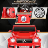 Licensed Mercedes-Benz G500 Kids Ride On Car with Remote Control and Music - 12V